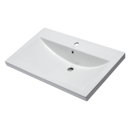 Eago EAGO BH001 White Ceramic 32"x19" Rectangular Drop In Sink BH001